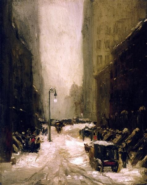 Snow in New York karya Robert Henri (Sumber: wikiart.org) 