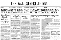 Surat kabar The Wall Street. Sumber: Wall Street Journal 