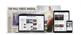 Gambar konten Wall street journal dalam media yang berbeda. Sumber: Wall Street Journal