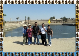 Danau Suci untuk proses ritual pemujaan para Dewa di Karnak Temple (Dok.Pribadi)