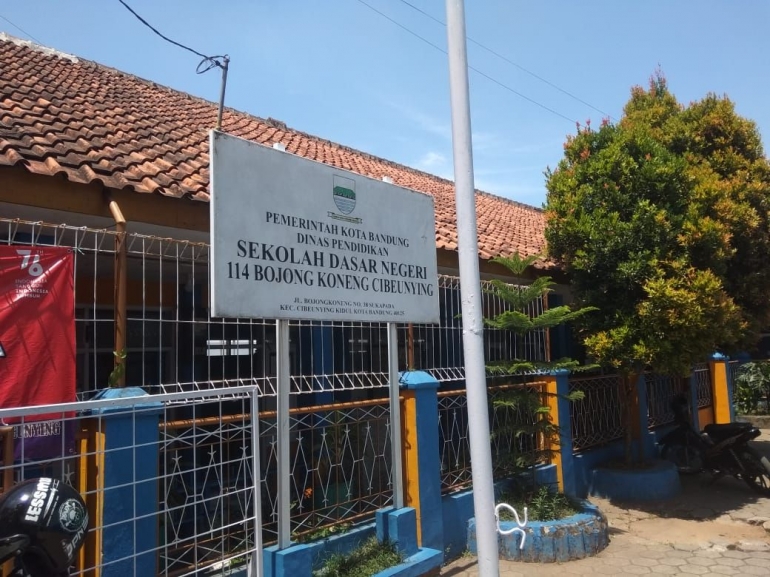 SDN 114 Bojongkoneng CIbeunying Kota Bandung. Sumber: Dokumentasi Pribadi.