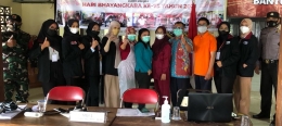 Kerjasama antara Mahasiswa UMM dengan pihak Kesehatan, TNI/POLRI dan Perangkat Desa (Dokpri)