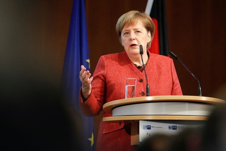 Kanselir Jerman saat ini, Angela Merkel, memutuskan untuk pensiun di Pemilihan Umum Jerman yang diadakan pada Minggu (26/9/2021). Sumber: AFP /ODD ANDERSEN via Kompas.com