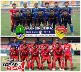 Bagan matchday II Grup A, PON Jabar vs PON NTT, Kamis, 30/9/2021 (gambar desain AD) 