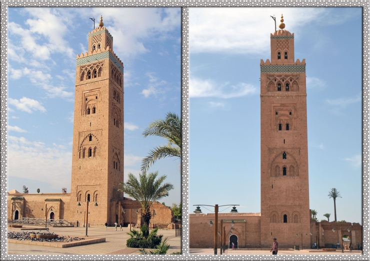 Menara Masjid Koutoubia Landmark Kota Marrakech (Dok,Wikipedia dan Pribadi)