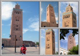 Menara Masjid Koutoubia Dari Beberapa Sisi (Dok.Pribadi) 