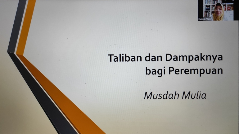 Layar presentasi Prof. Dr. Musdah Mulia (Foto: Netizen untuk Negeri)