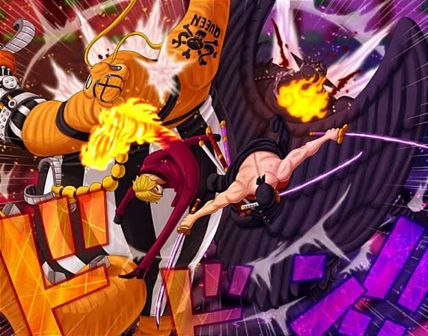 Zoro Vs King, highlight One Piece chapter 1027. (Sumber: tumgir.com) 