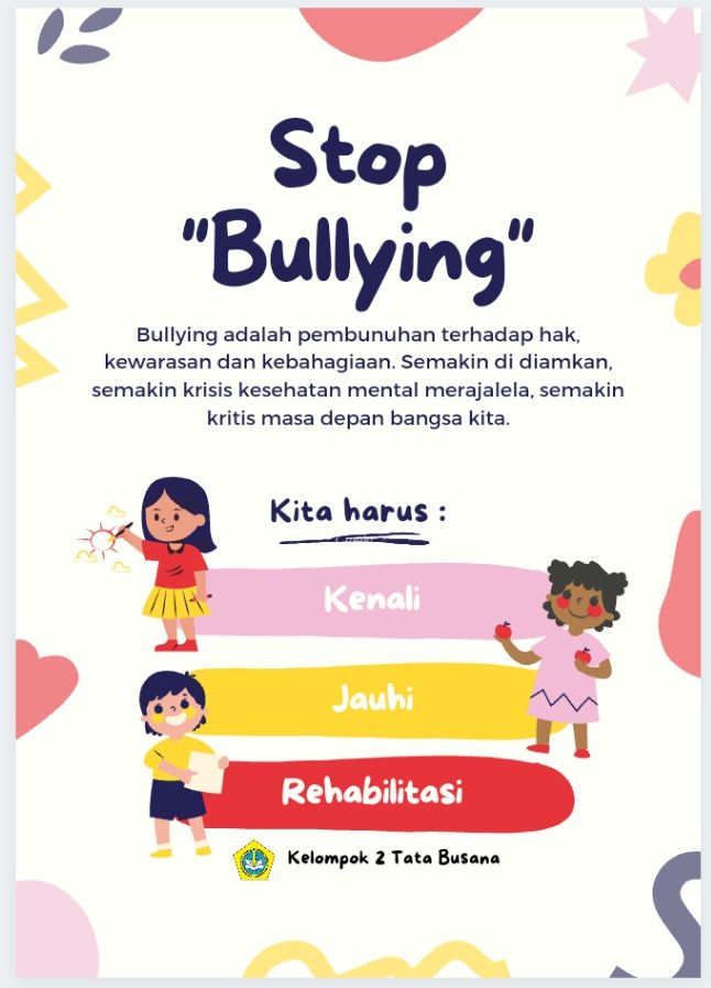 Poster Larangan Bullying - Kompasiana.com