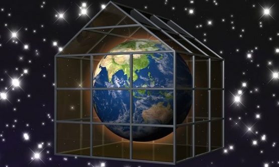 ilustrasi bumi di dalam rumah kaca. https://i1.wp.com/www.amazine.co/wp-content/uploads/2012/04/efek-rumah-kaca2.jpg?resize=600%2C360