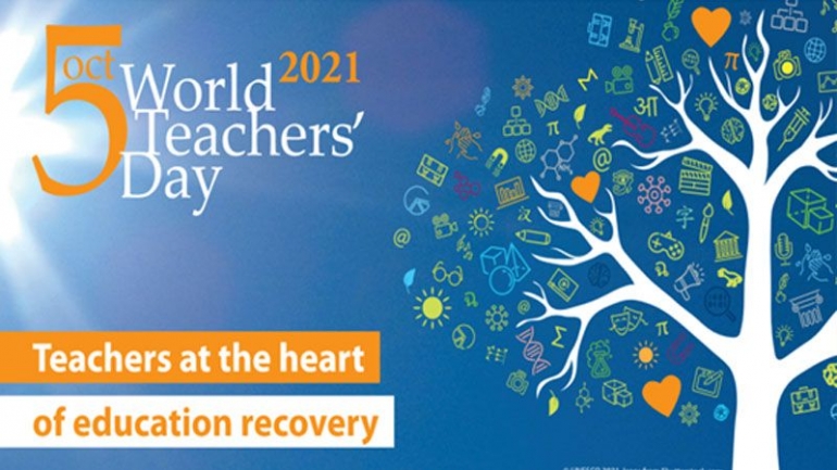 World Teacher's Day 2021. Dok. theindependentbd.com