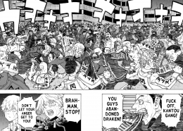 Salah satu adegan dalam manga Tokyo Revengers chapter 225. Via. Catmanga.org