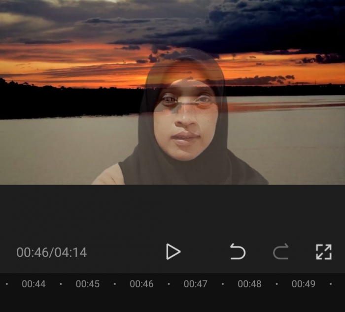 Foto pribadi olah via CapCut