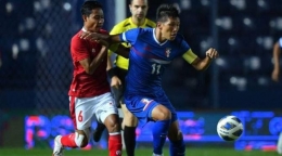 Duel Timnas Indonesia vs China Taipei di Buriram (7/10), berakhir dengan kemenangan tipis Evan Dimas dkk. Sumber: Dokumentasi AFC