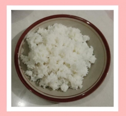 Sajian nasi putih bshan nasgor. Dokpri Yuliyanti