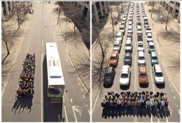 Kendaraan Umum vs Kendaraan Pribadi | Sumber: reddit.com