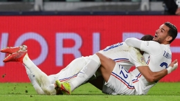 Theo Hernandez pencetak gol kemenangan Prancis atas Belgia (Foto Skysports). 