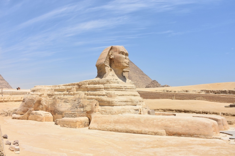 Patung Sphinx, Giza- Mesir. Sumber: musik animal/wikimedia