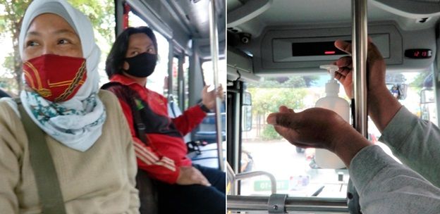 Menikmati Trans Metro Dewata yang aman dan nyaman (Sumber: dokumen pribadi)