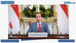 Presiden Joko Widodo dalam Leaders Summit 2021 (sumber: youtube Sekretariat Presiden)