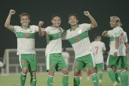 (Pemain Indonesia merayakan gol Egy / sumber foto dilansir dari kompas.com)