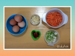 Persiapan bahan Sup Telur Sayur | Dok.Pri