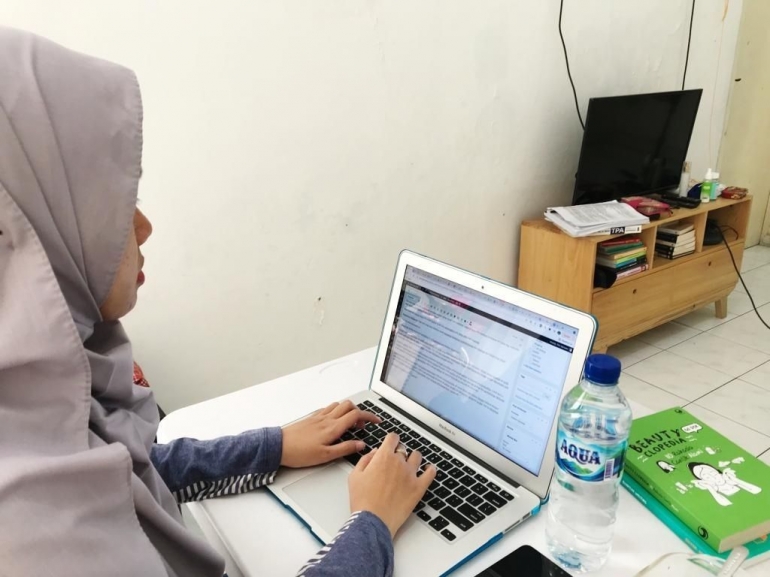 Aktivitas sebagai blogger dan freelance writer | Dok. Pribadi