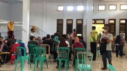 Suasana Proses Pelaksanaan Vaksinasi Desa Karangduren, Pakisaji, Kab. Malang