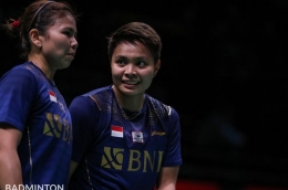 Ganda putri Greysia Polii/Apriyani Rahayu menjadi harapan Indonesia saat melawan Thailand di perempat final Piala Uber/IJnanesh salian/badminton photo