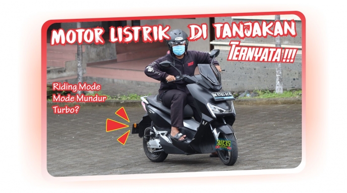 test ride motor listrik jalan raya/dokpri
