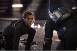 Adegan pertarungan Natasha Romanoff dengan Taskmaster. Sumber : imdb