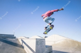 Ilustrasi olahraga skateboard (Sumber: freepik.com)