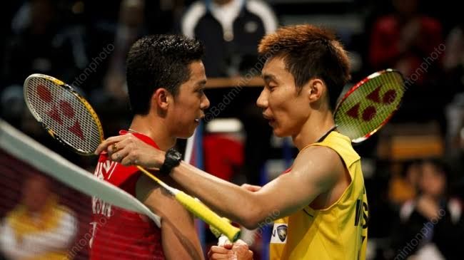 Pemain badminton legendaris Indonesia & Malaysia, Taufik Hidayat dan Lee Chong Wei/ badmintonphoto.com