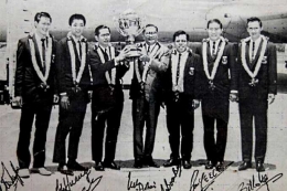 Skuat tim Malaysia juara Piala Thomas 1967/foto: olympic.org.my