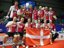 Momen Denmark juara Piala Thomas 2016/ Foto: badmintonplanet.com