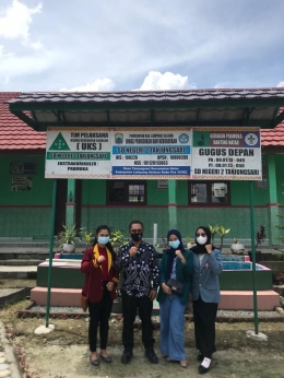 Mahasiswa bersama Dosen Pembimbing berkunjung ke SDN 02 TanjungSari, dokpri