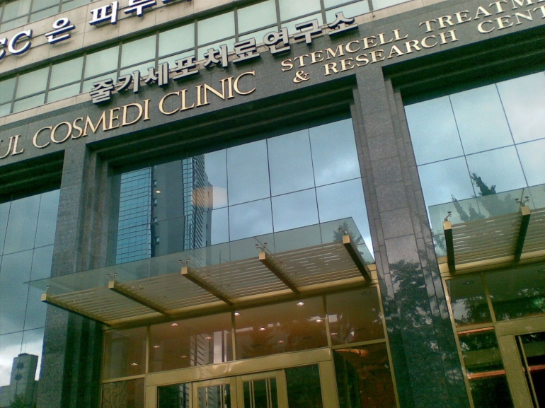 Salah satu klinik kecantikan untuk operasi plastic mewah di Apgujeong-dong/Dokumentasi pribadi