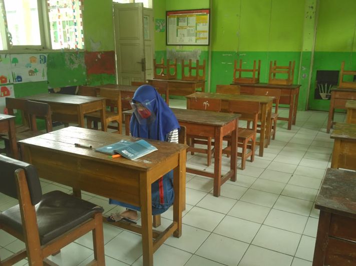 Ket: Pelaksanaan kegiatan kelas tambahan secara luring (12 November 2020)