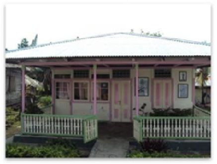 Rumah Pattimura di Negeri/Desa Haria, Pulau Saparua. Sumber: Syahruddin Mansyur/Balar Maluku (2011)