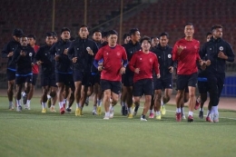 Timnas U-23 siap menghadapi Australia dalam kualifikasi Piala Asia U-23 di Tajikistan. (sumber gambar: bola.net.com)