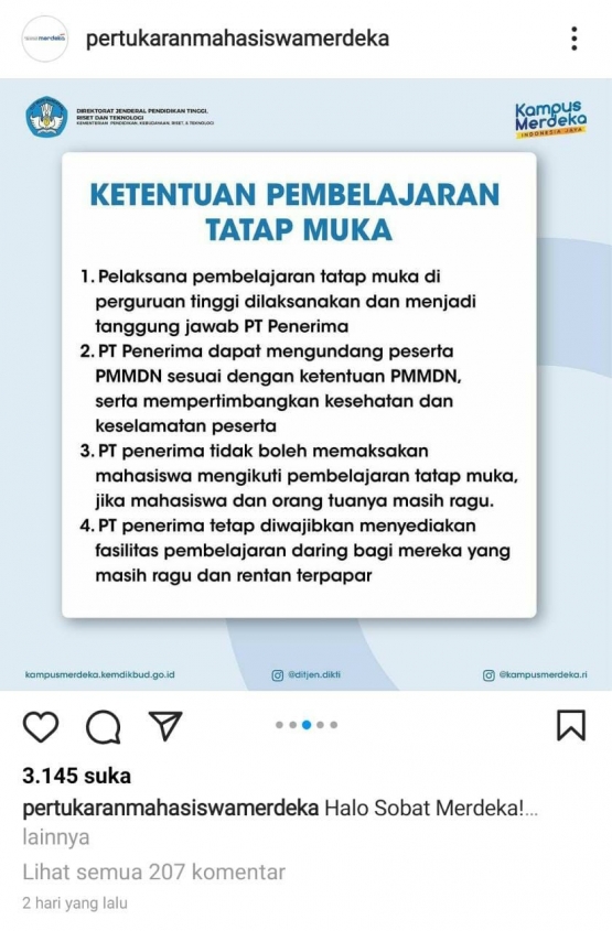 Sumber: Instagram/pertukaranmahasiswamerdeka