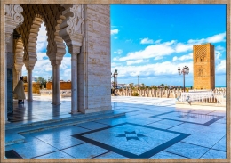 Mousoleum Muhammad V Dan Menara Masjid Hasan II Di Rabat | Dok.Memphis 