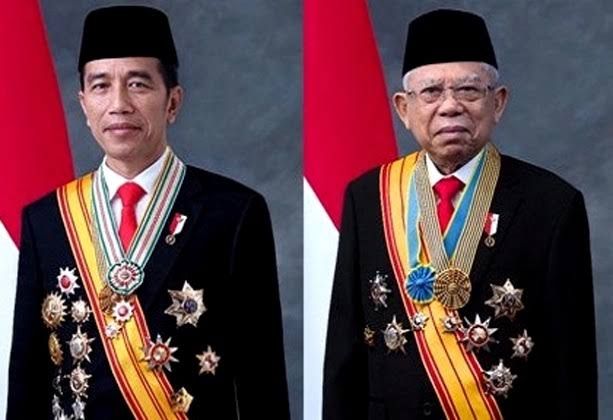 Potret foto resmi Presiden/ Wapres/ Via Sindo news.