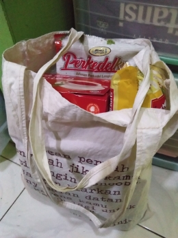 Belanja bawa tas kain dari rumah (Dokpri)