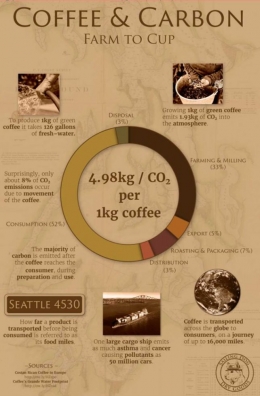 Ilustrasi perjalanan proses pembuatan kopi | Foto: zerowaste.id, pinterest
