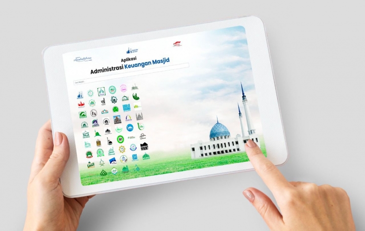 Halaman awal Aplikasi Sistem Keuangan Masjid Online yang dikembangan Masjid Astra, Yayasan Amaliah Astra (YAA) (Dokpri)