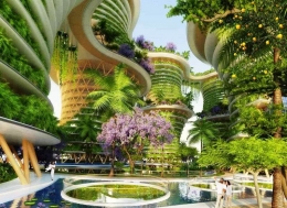 Fikis karya solarpunk I sumber:solarpunk-aesthetic.tumblr.com