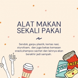 Alat Makan Sekali Pakai (Sumber : Astarianadya).