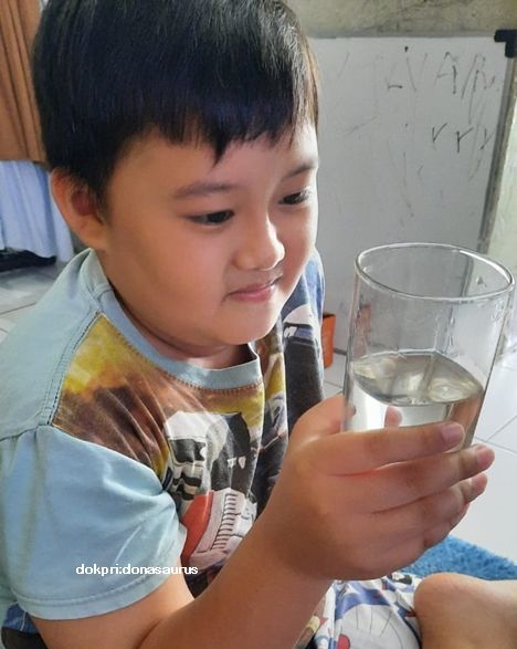 1 dari 4  anak Indonesia kurang minum (Dokpri)