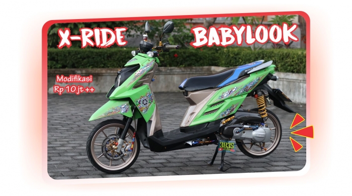 modifikasi x-ride babylook/dokpri